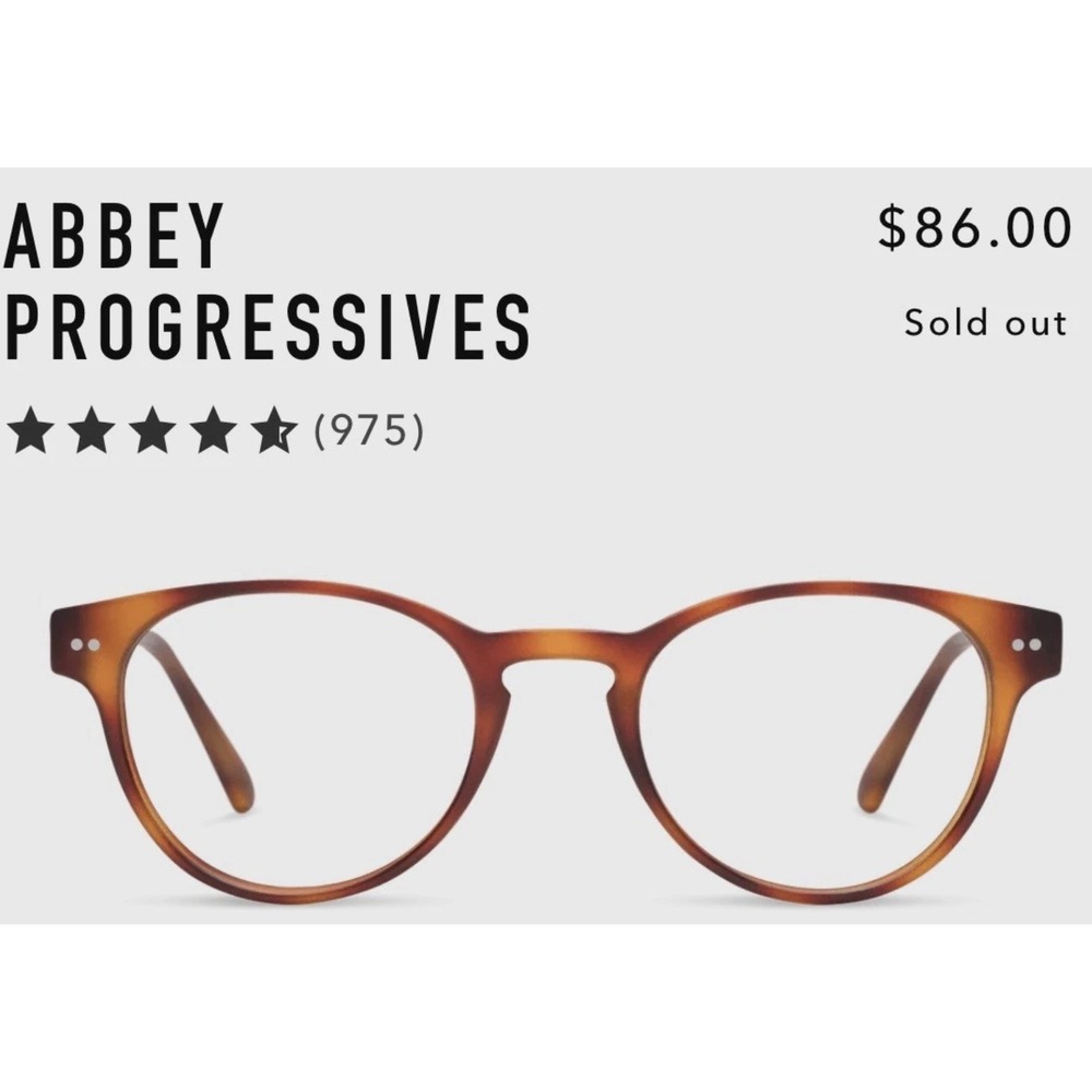 Look Optic Abbey Progressive Readers +1.50 Chestnut Brown Tortoise Glasses LR10P